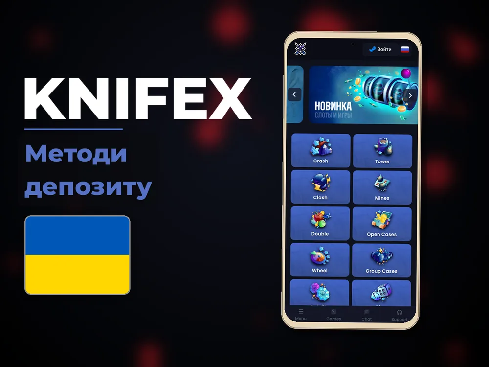 Knifex - Методи депозиту